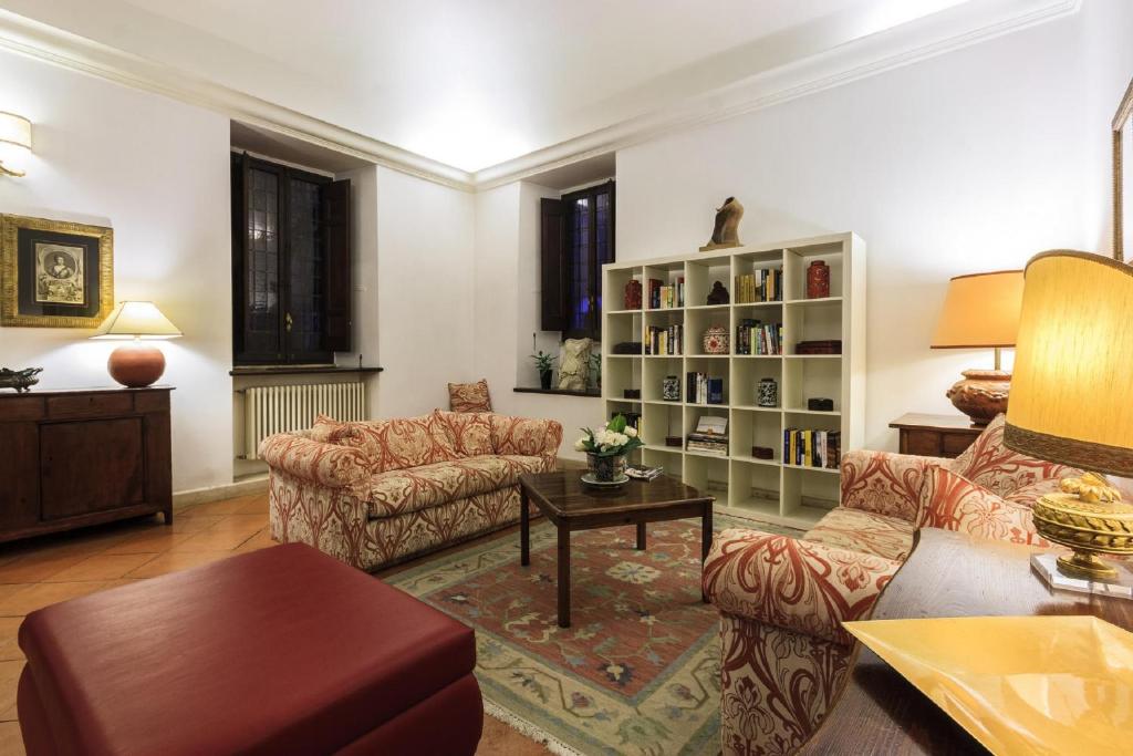 A seating area at Palazzo Donarelli