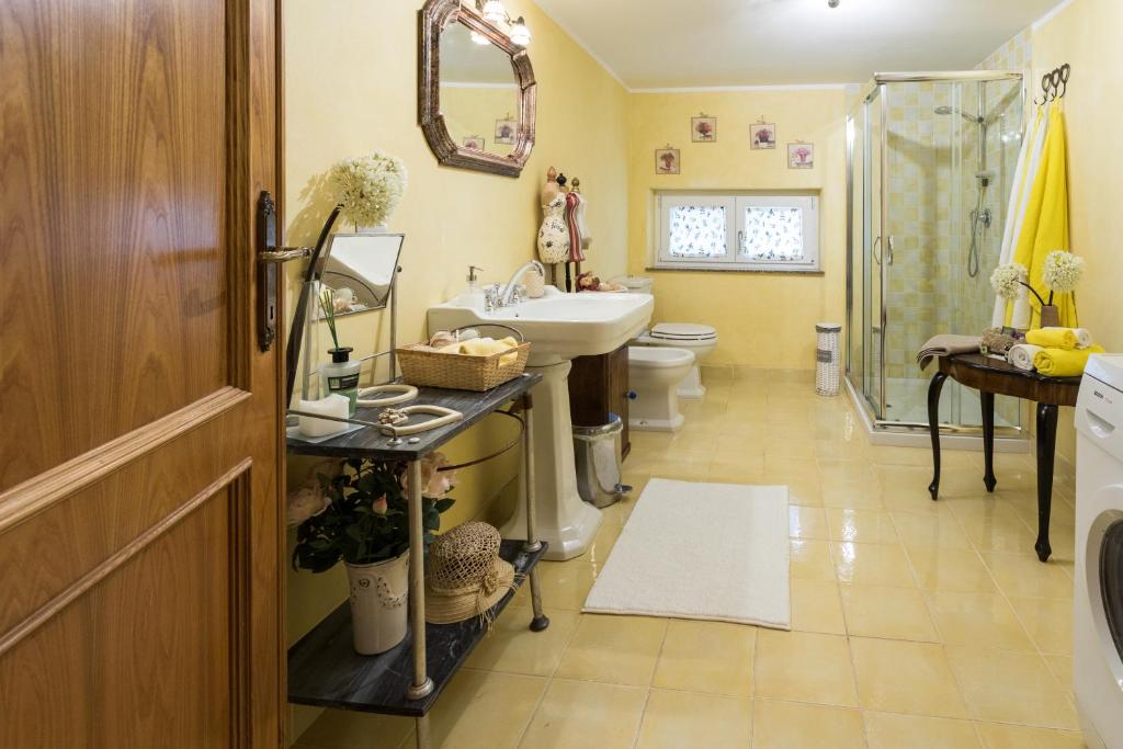 Koupelna v ubytování Assisi Charme