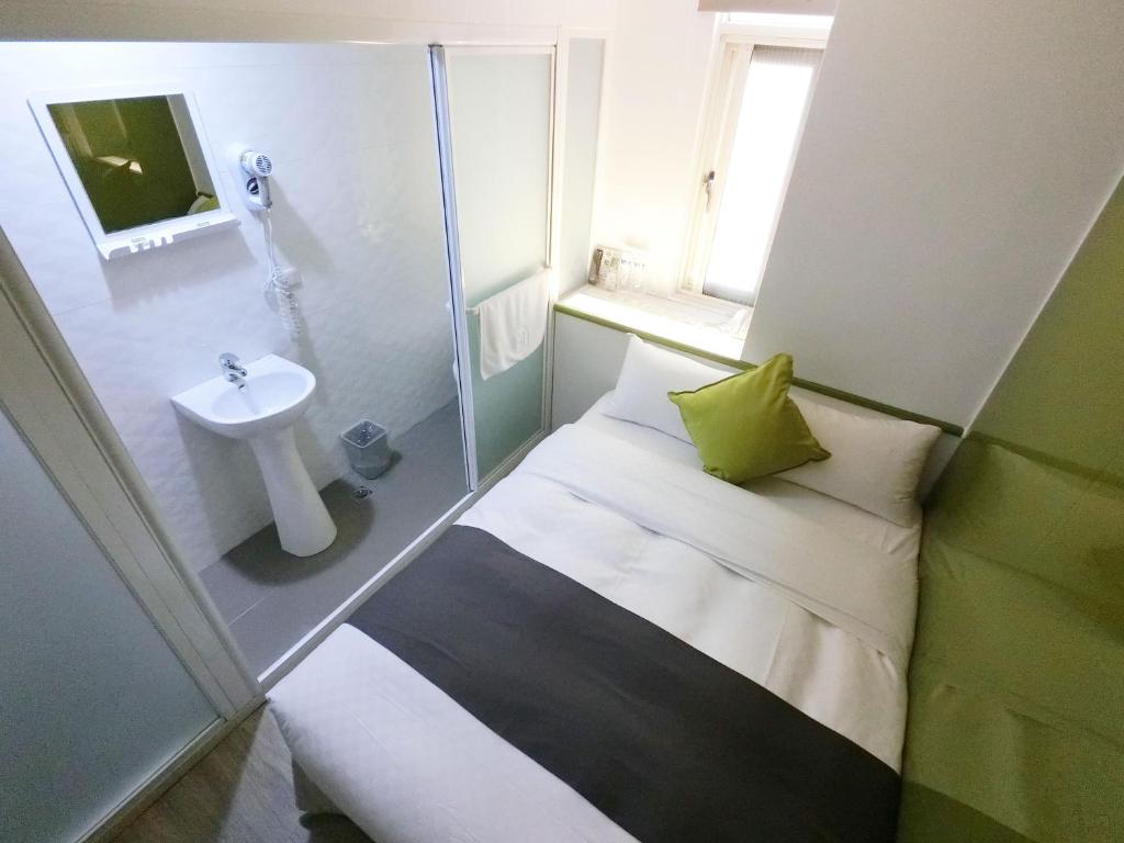 Koupelna v ubytování T.O. Hotel Chengde