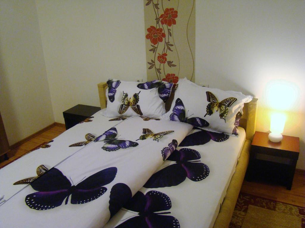 Letto o letti in una camera di Guest House Andrei