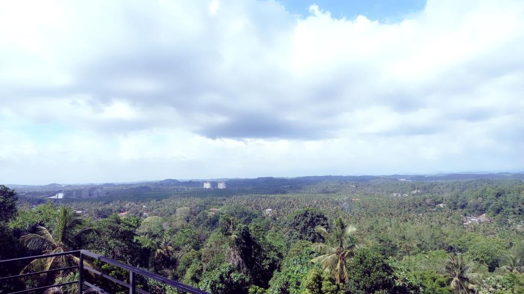 a view of the jungle from the top of a hill at skymirror unawatuna in Unawatuna