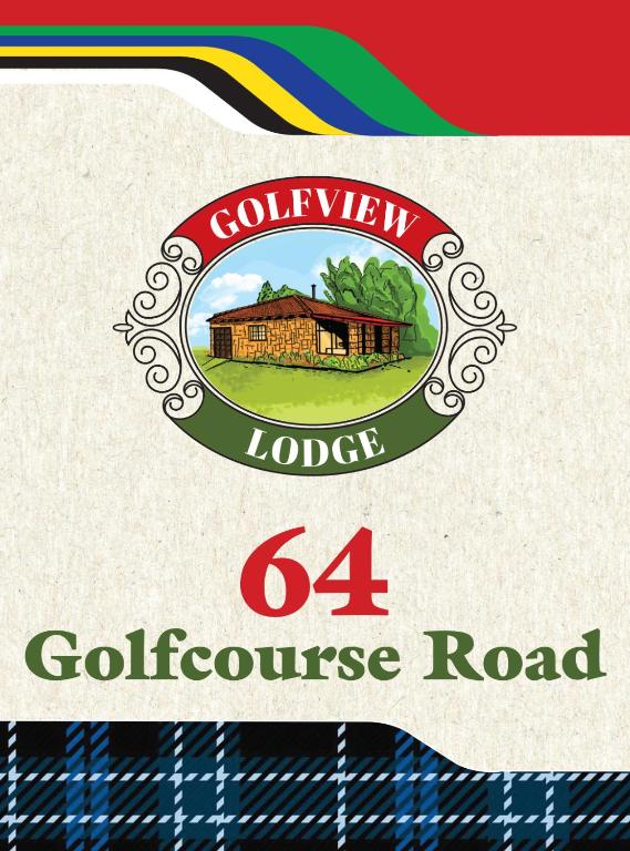 a label for a gilbertolis road with a house at Sunrise Cottage Golfview Lodge in De Deur
