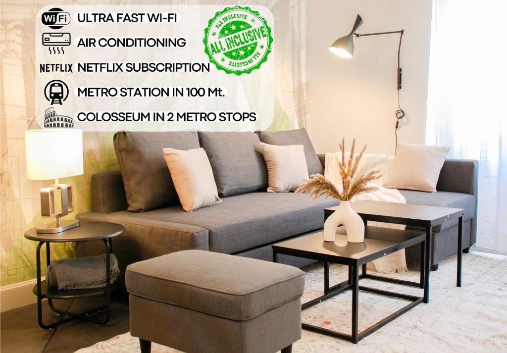 50mt METRO Station - 20min walking from COLOSSEUM - RomeCentralHouse - Elegant and fully equipped
