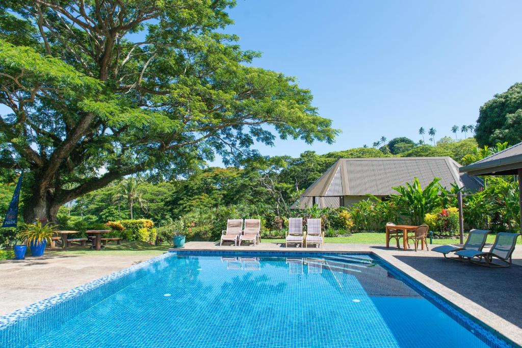 Bazén v ubytování Taveuni Dive Resort nebo v jeho okolí