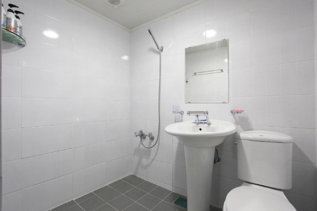 Koupelna v ubytování G Mini Hotel Dongdaemun