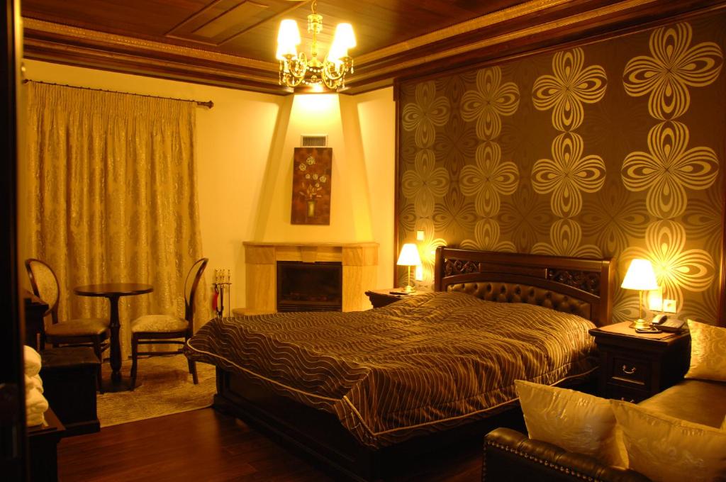Posteľ alebo postele v izbe v ubytovaní Guesthouse Iridanos