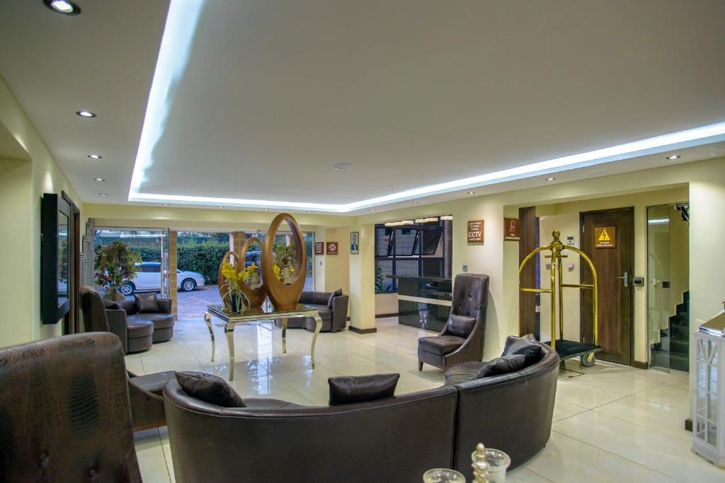 Posezení v ubytování The Landmark Suites Westlands, Nairobi- Next to Westgate Mall