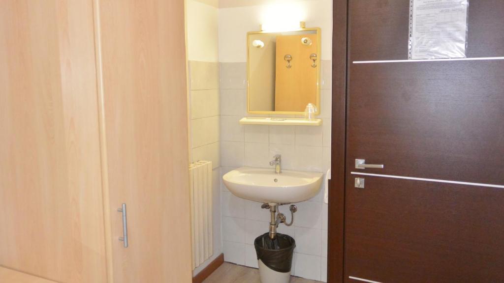 Koupelna v ubytování Hotel Arno
