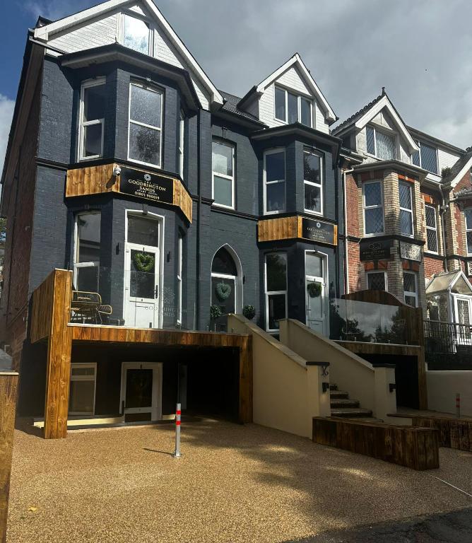 a large black house is under construction at The Goodrington Sands- Apart Hotel in Paignton