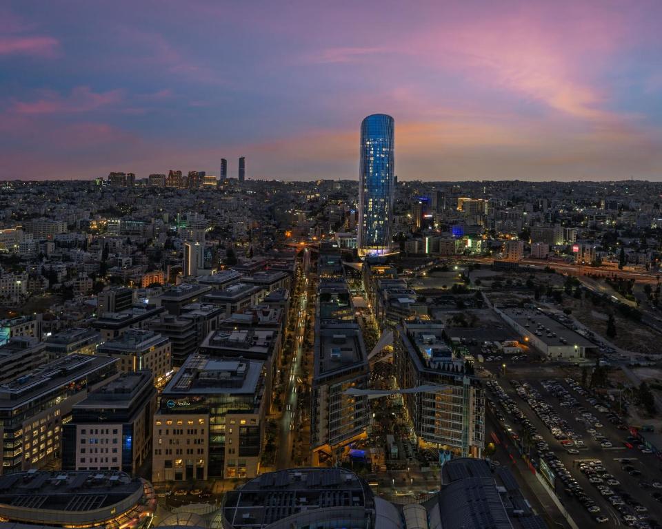 Vista general de Amman o vistes de la ciutat des de l'hotel