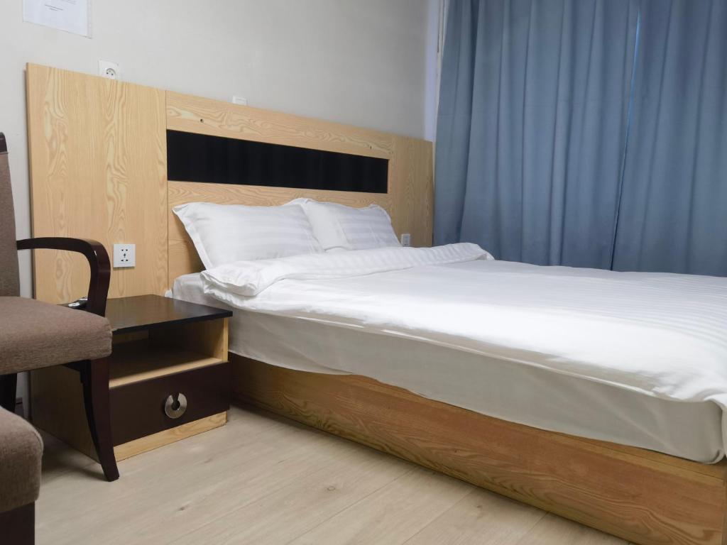 Vuode tai vuoteita majoituspaikassa Sod hotel