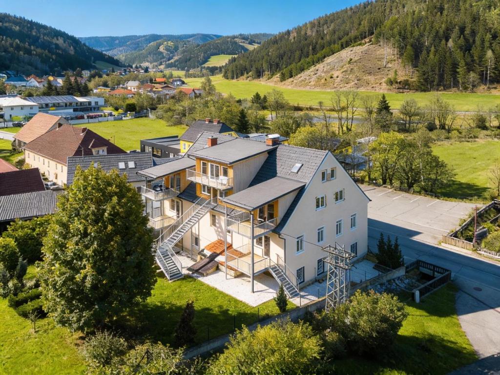 an aerial view of a home with a house at NRV Top 7 in Möderbrugg