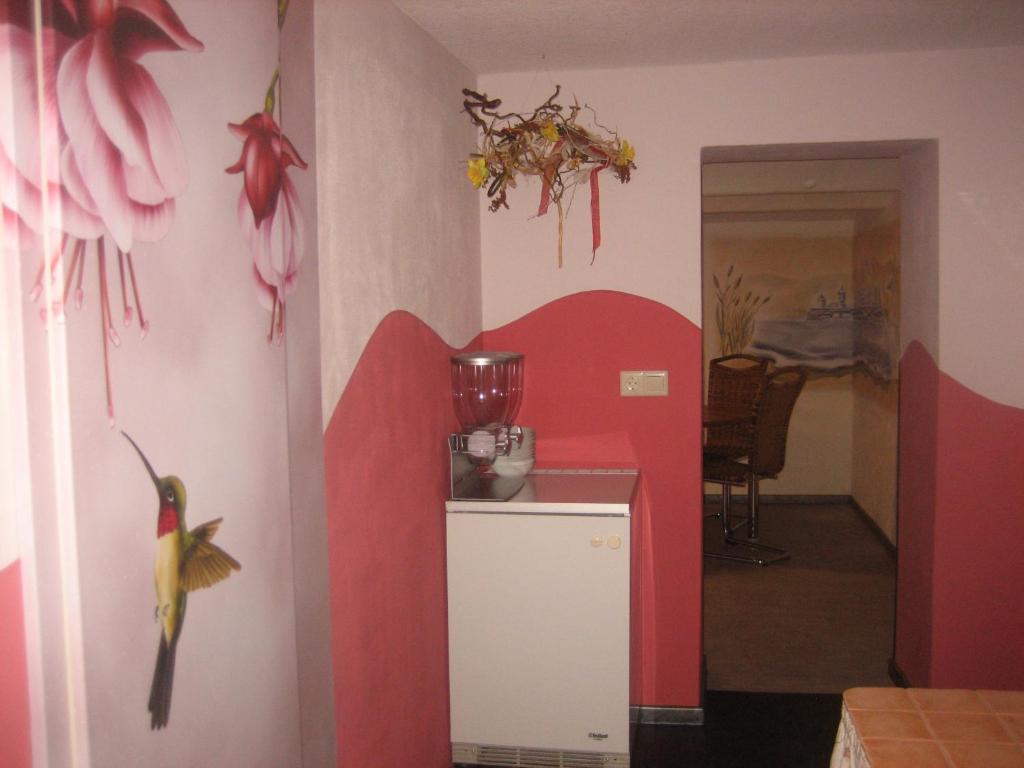 Kuchyň nebo kuchyňský kout v ubytování Schusters Lindenhof