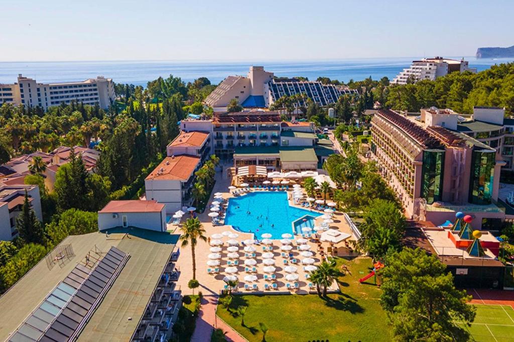 an aerial view of a resort with a swimming pool at Alder Garden Resort -Ultra All Inclusive in Kemer
