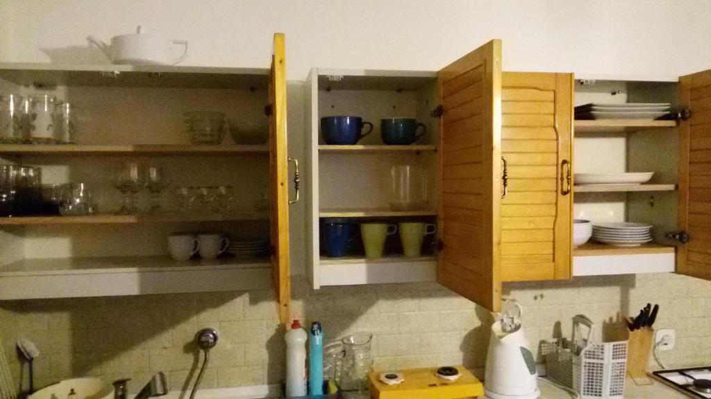 Kuchyň nebo kuchyňský kout v ubytování Apartmán Vysočina
