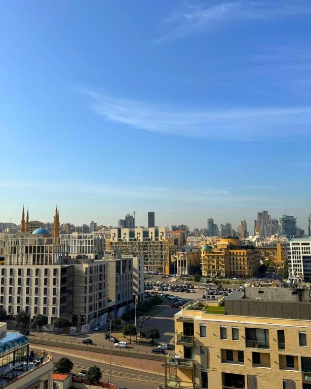 Vista general de Beirut o vistes de la ciutat des de l'apartament