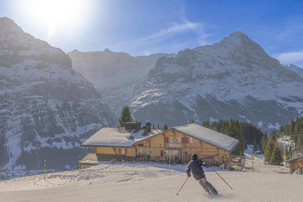 Alpinhotel Bort v zimě