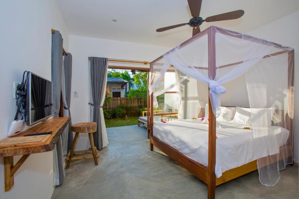 TV a/nebo společenská místnost v ubytování Vina Beach Pool Villas