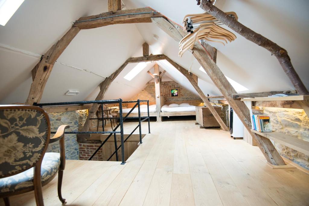 Posezení v ubytování B&B Le Vieux Marronnier