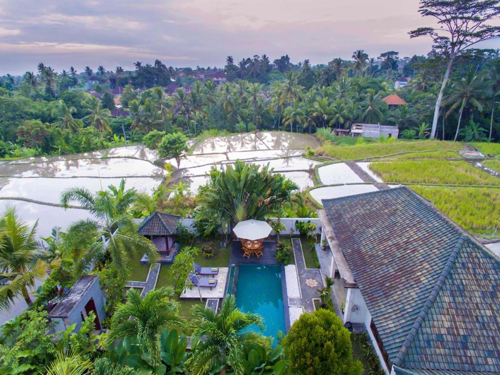 Sunset Rice Field View 2BR Villa Ubud