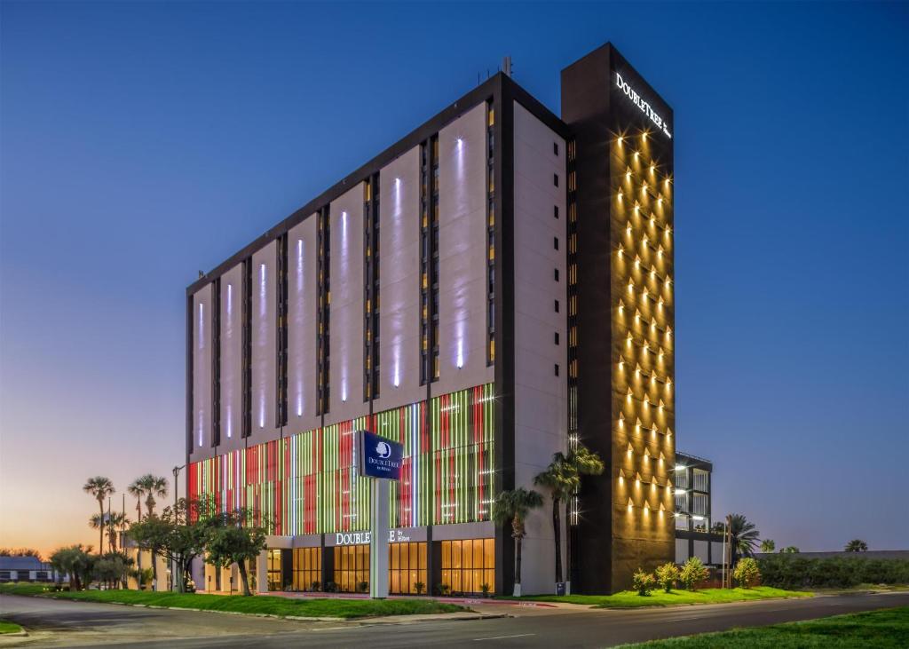 a rendering of a building with lights at DoubleTree by Hilton Laredo in Laredo