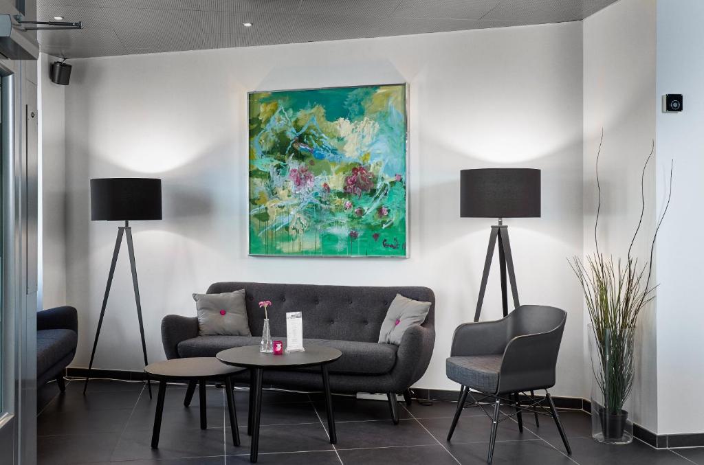 Posezení v ubytování Hotel Cabinn Vejle
