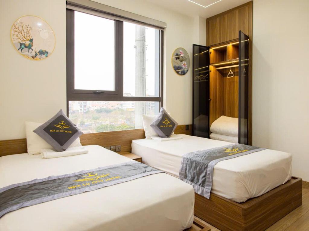 Hoa Lư City Hotel - Phố Cổ, Ninh Bình - Quarto Twin Com Vista Cidade