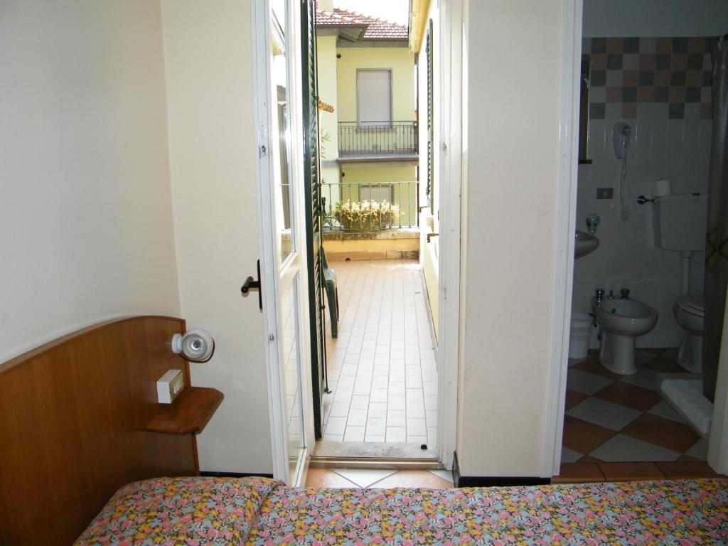 Koupelna v ubytování Hotel Montecodeno