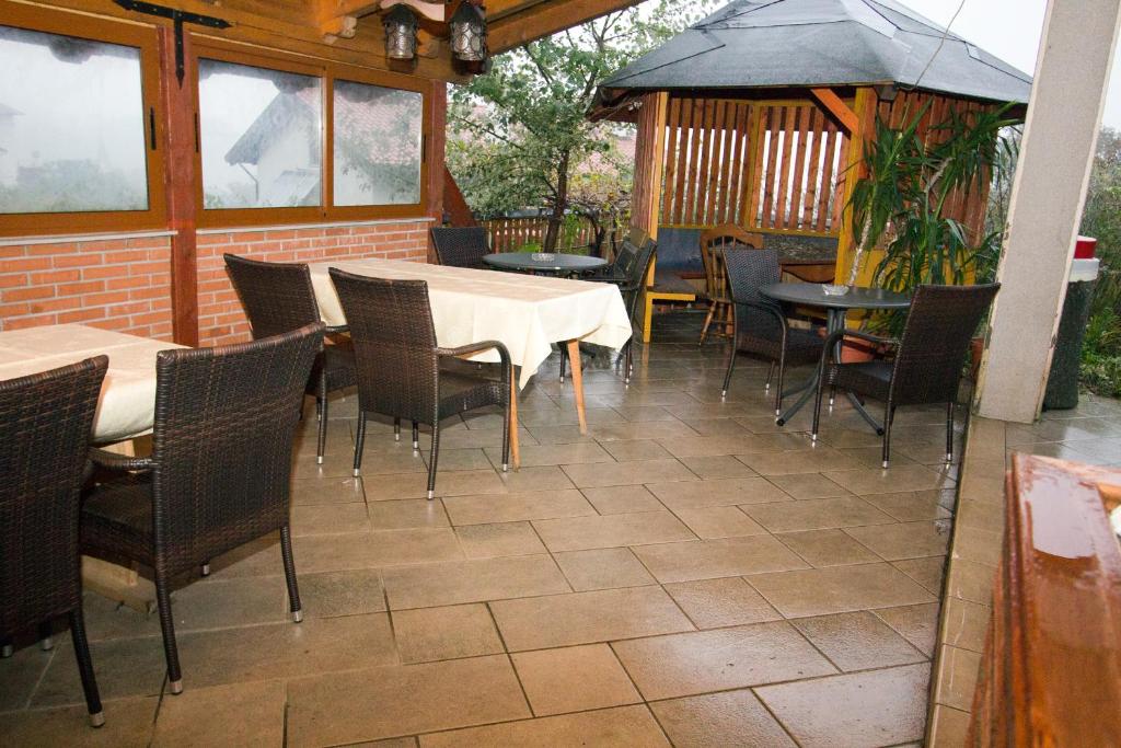 Patio nebo venkovní prostory v ubytování Tourist Farm Gregorič