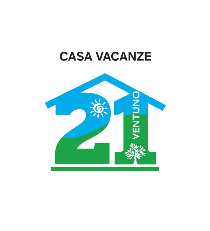 a casa vacances logo with the number and the text casa at Casa Vacanze 21 Ventuno in Antrodoco