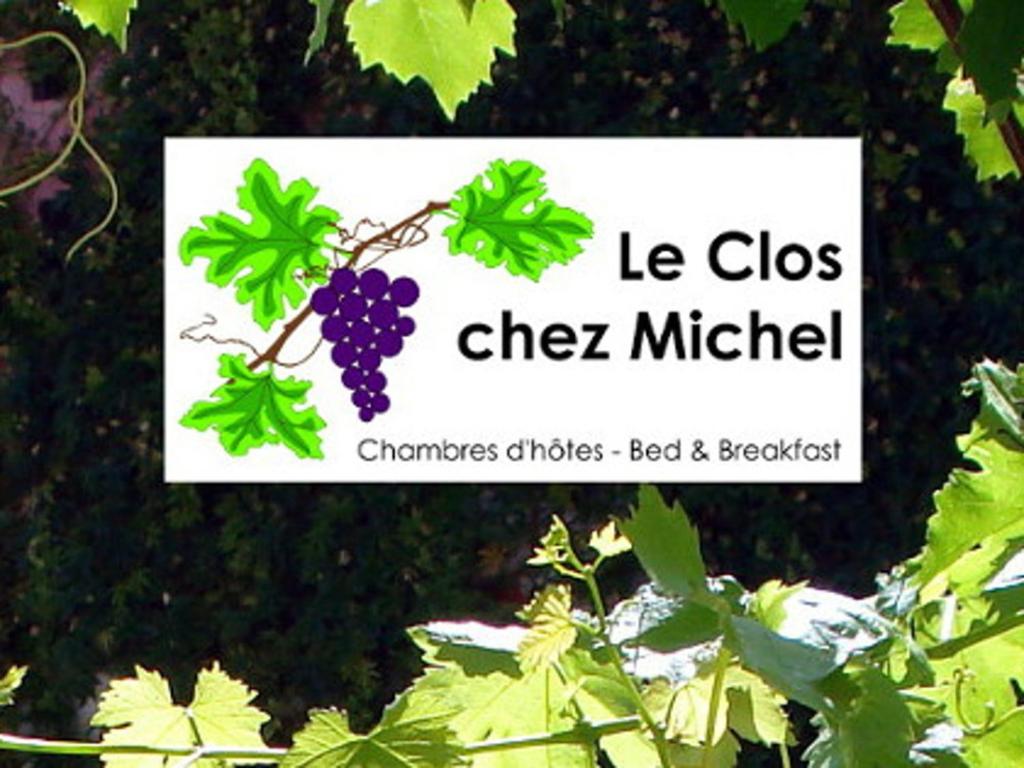 Ein Schild, auf dem steht: le clica mitzilli auf einer Pflanze in der Unterkunft Le Clos Chez Michel in Montpellier