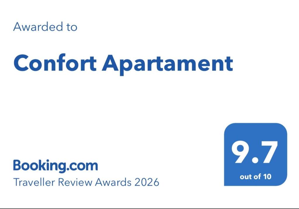 a screenshot of a phone with the caption comfort appointment at Confort Apartament in Ploieşti