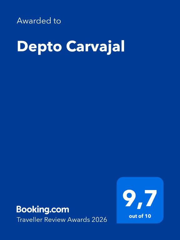 a screenshot of a cell phone with the text upgraded to detricca carania at Depto Carvajal in Santiago