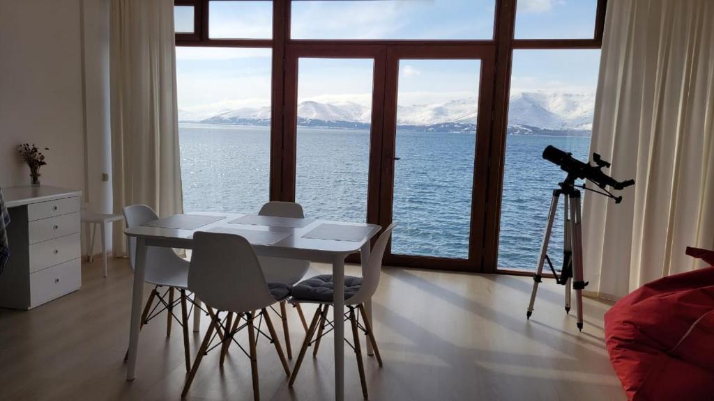 Sevan lake view