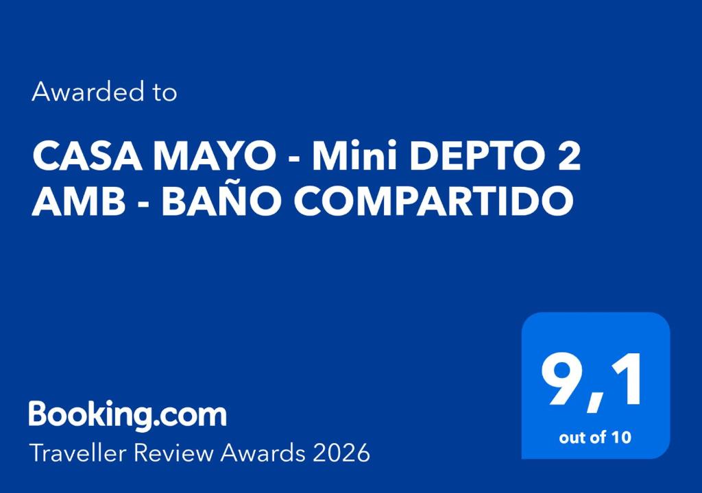 a sign that says csa mayo mini detroit and bnc baro at CASA MAYO - Mini DEPTO 2 AMB - BAÑO COMPARTIDO in Buenos Aires