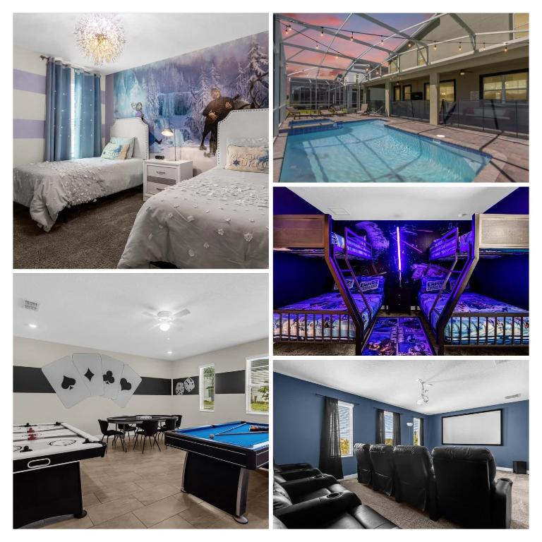 Family Fun Fortress at Champions Gate -Theater - Game Room - Pool & Spa ...