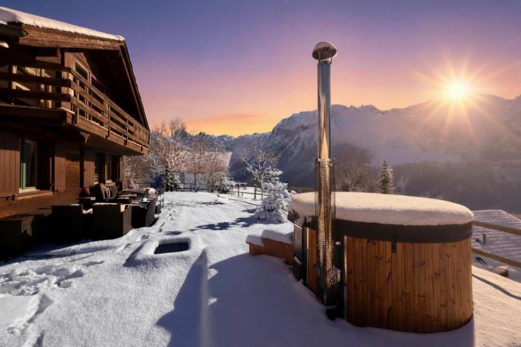 Cosy Chalet 87 in Engelberg with spectacular mountain and lake Views