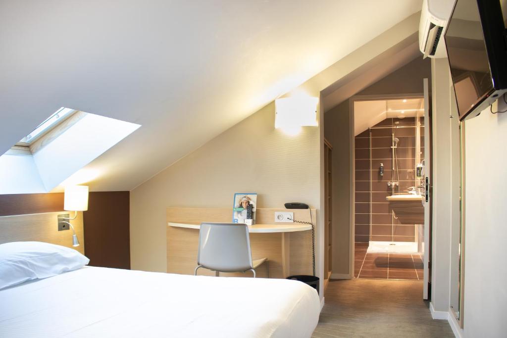 Brit Hotel Mâcon Centre Gare - Habitación Individual Con Cama Doble