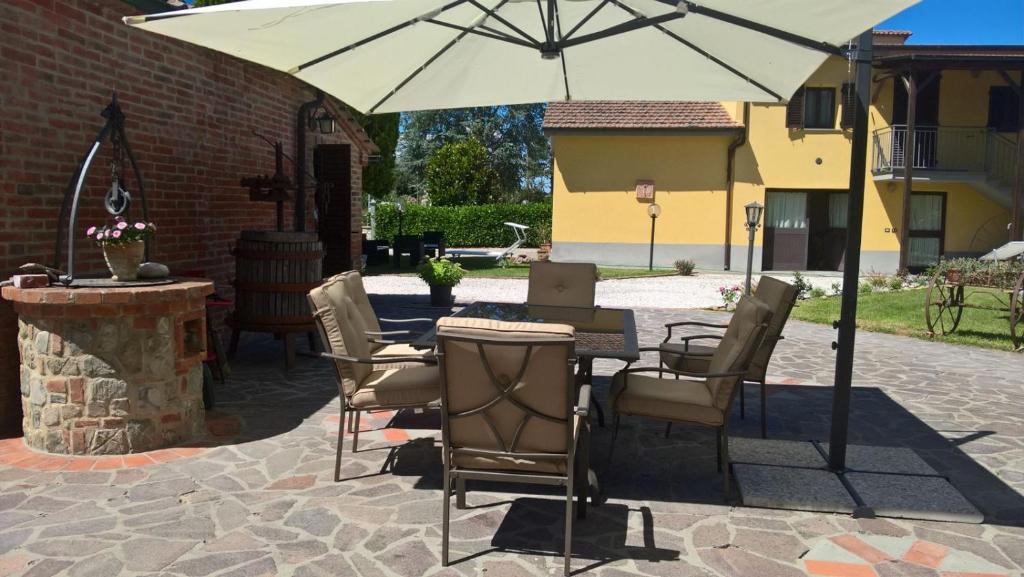 Patio alebo iná vonkajšia časť ubytovania Borgo Terrosi