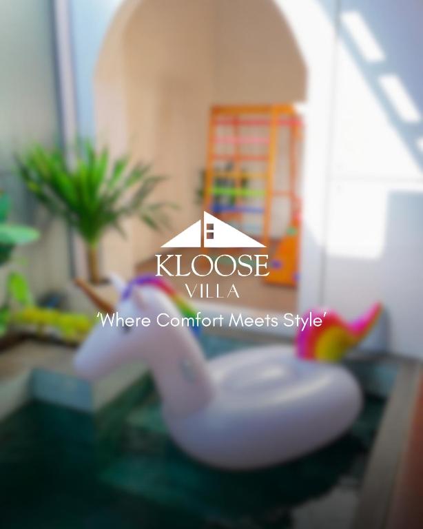 a close up of a house villa where comfort meets style at Kloose Villa With Private Pool in Gondowulung