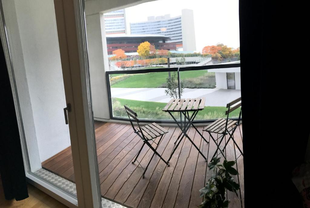 A balcony or terrace at Apartment with parking on premise