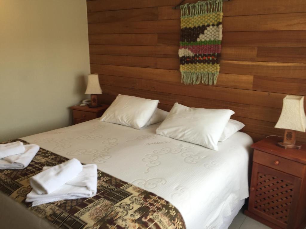 Uma cama ou camas num quarto em Vientos del Sur