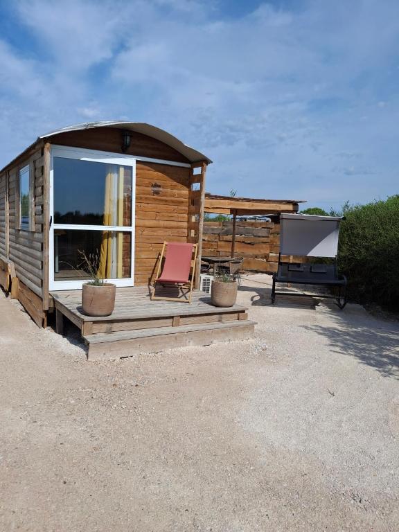 Roulotte au coeur de la Camargue