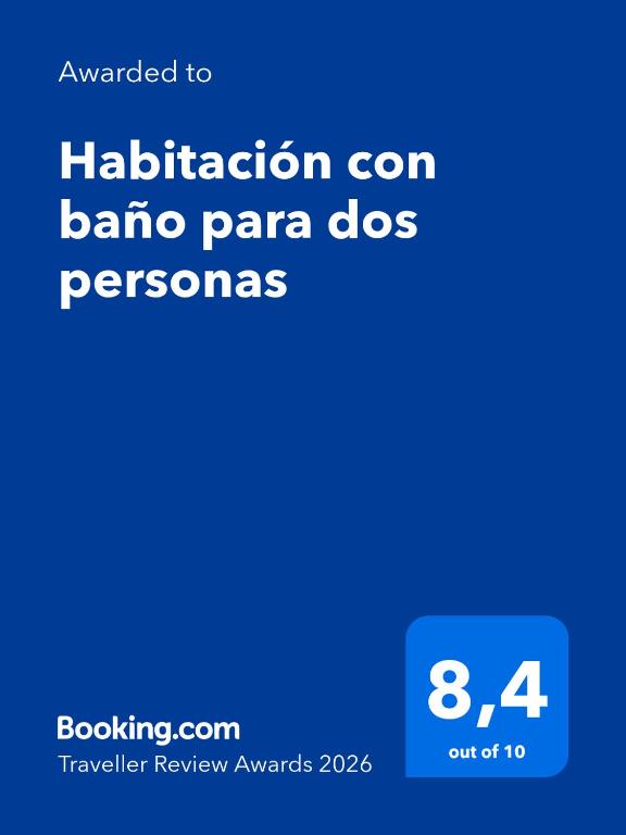 Habitación con baño para dos personas