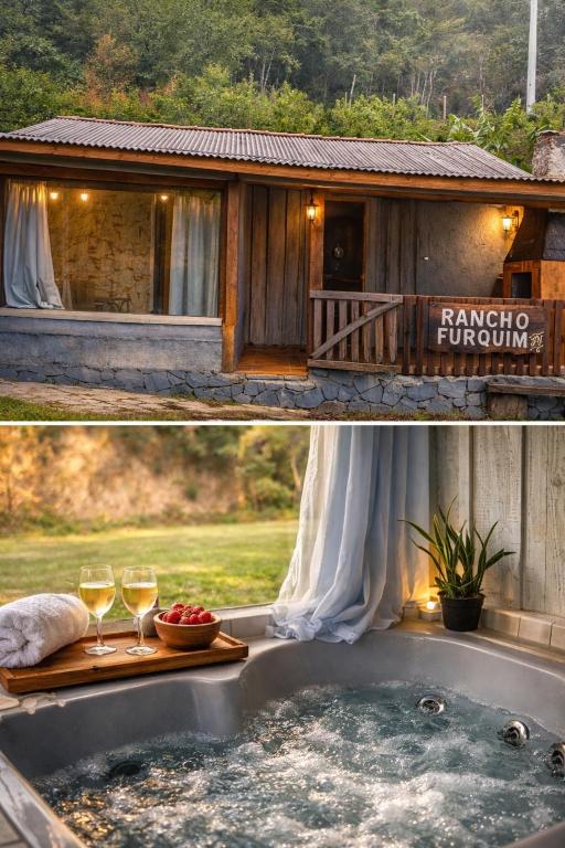 Refúgio exclusivo hidro com vista represa