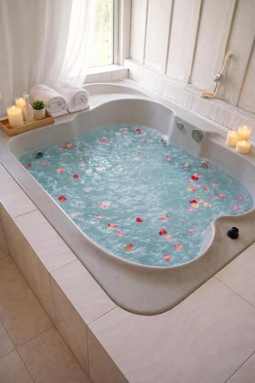 Refúgio exclusivo hidro com vista represa