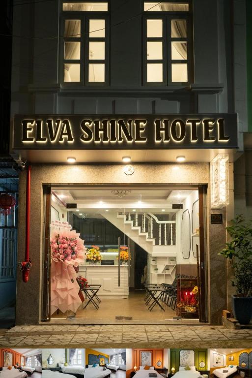 a store front of a louisa shine hotel at Elva Shine Dalat Hotel in Da Lat
