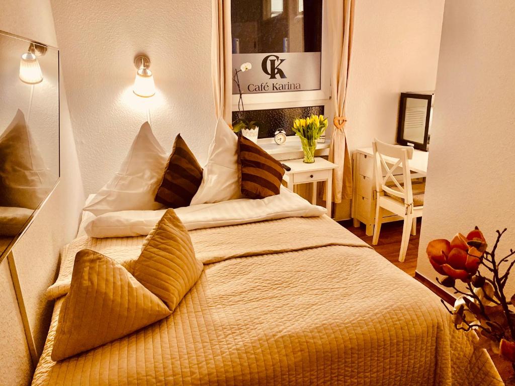 Pension Karina Schwerin - Camera Singola Con Letto Queen-size