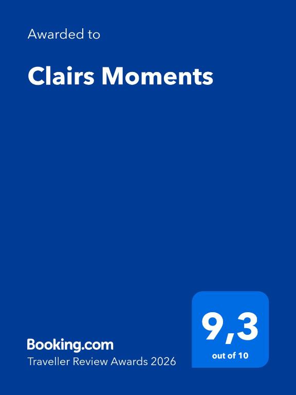 a screenshot of a cell phone with the calars numerars numerals text overlay at Clairs Moments in Saint-Pierre