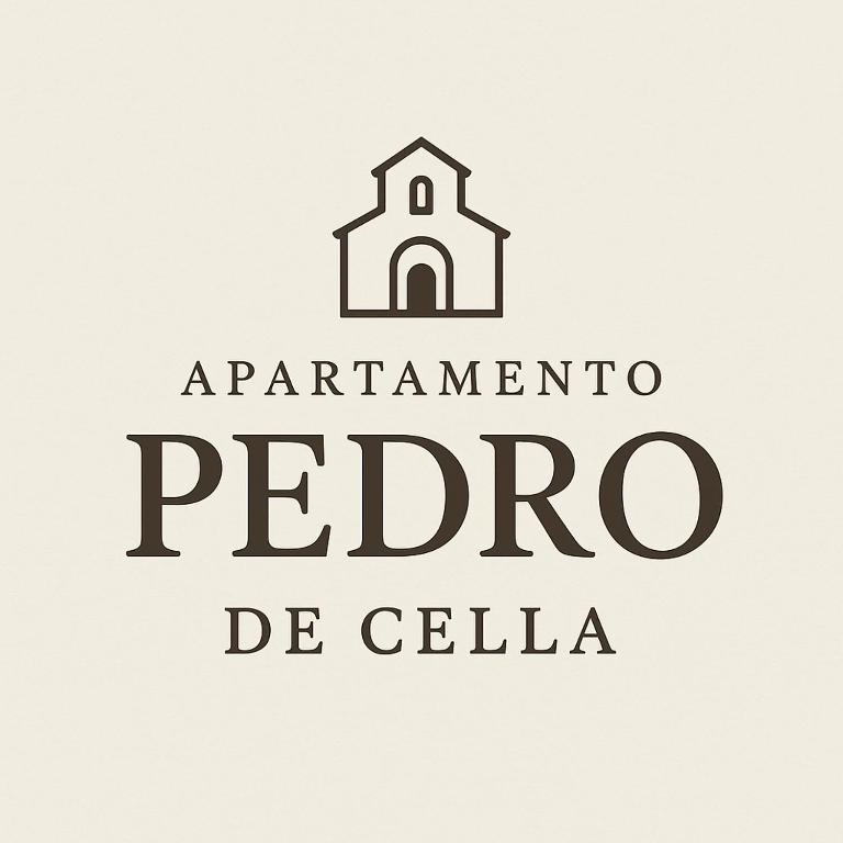 a sign that readsarmazona peoria de calita with a church at Apartamento Pedro de Cella in Cella